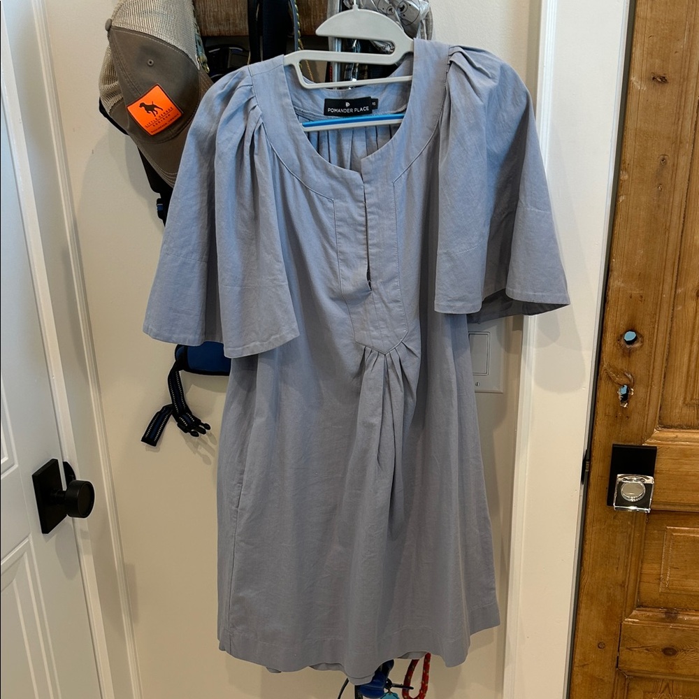 Pomander Place Light Blue Mini Dress